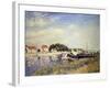 Banks of the Loing at Saint-Mammes-Alfred Sisley-Framed Giclee Print