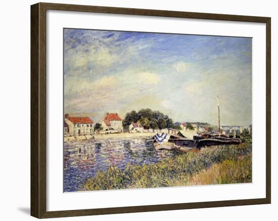 Banks of the Loing at Saint-Mammes-Alfred Sisley-Framed Giclee Print