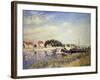 Banks of the Loing at Saint-Mammes-Alfred Sisley-Framed Giclee Print