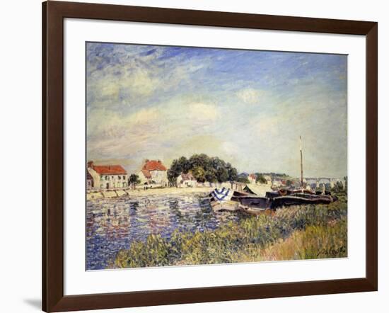 Banks of the Loing at Saint-Mammes-Alfred Sisley-Framed Giclee Print