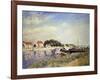 Banks of the Loing at Saint-Mammes-Alfred Sisley-Framed Giclee Print