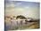 Banks of the Loing at Saint-Mammes-Alfred Sisley-Stretched Canvas