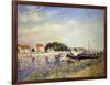 Banks of the Loing at Saint-Mammes-Alfred Sisley-Framed Giclee Print