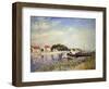 Banks of the Loing at Saint-Mammes-Alfred Sisley-Framed Premium Giclee Print