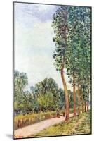 Banks of the Loing in Moret-Alfred Sisley-Mounted Art Print