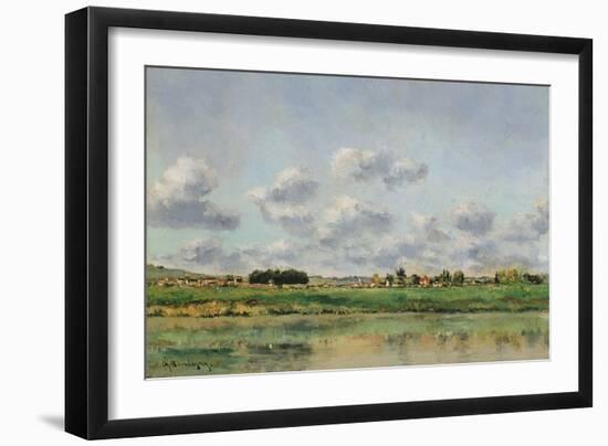 Banks of the Loing, Late 1860S-Charles-Francois Daubigny-Framed Giclee Print