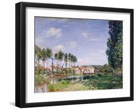 Banks of the Loing, Moret, 1892-Alfred Sisley-Framed Giclee Print