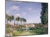 Banks of the Loing, Moret, 1892-Alfred Sisley-Mounted Giclee Print