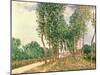 Banks of the Loing, Near Moret-Alfred Sisley-Mounted Giclee Print