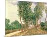 Banks of the Loing, Near Moret-Alfred Sisley-Mounted Giclee Print