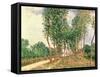 Banks of the Loing, Near Moret-Alfred Sisley-Framed Stretched Canvas
