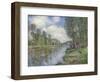 Banks of the Loing River, 1885 (Oil on Canvas)-Alfred Sisley-Framed Giclee Print