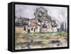 Banks of the Marne, 1888-Paul Cézanne-Framed Stretched Canvas