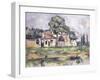 Banks of the Marne (Bords de la Marne). Ca. 1888-Paul Cézanne-Framed Giclee Print