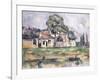 Banks of the Marne (Bords de la Marne). Ca. 1888-Paul Cézanne-Framed Giclee Print