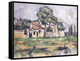 Banks of the Marne (Bords de la Marne). Ca. 1888-Paul Cézanne-Framed Stretched Canvas