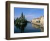 Banks of the Moselle River, Old Town, Metz, Moselle, Lorraine, France-Bruno Barbier-Framed Photographic Print