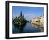 Banks of the Moselle River, Old Town, Metz, Moselle, Lorraine, France-Bruno Barbier-Framed Photographic Print