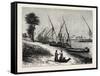 Banks of the Nile. Egypt, 1879-null-Framed Stretched Canvas