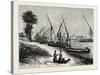 Banks of the Nile. Egypt, 1879-null-Stretched Canvas