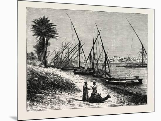 Banks of the Nile. Egypt, 1879-null-Mounted Giclee Print