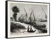 Banks of the Nile. Egypt, 1879-null-Framed Stretched Canvas