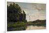 Banks of the Oise, 1863-Charles Francois Daubigny-Framed Giclee Print