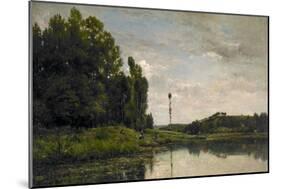 Banks of the Oise, 1863-Charles Francois Daubigny-Mounted Giclee Print