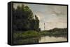 Banks of the Oise, 1863-Charles Francois Daubigny-Framed Stretched Canvas