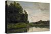 Banks of the Oise, 1863-Charles Francois Daubigny-Stretched Canvas