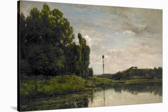 Banks of the Oise, 1863-Charles Francois Daubigny-Stretched Canvas