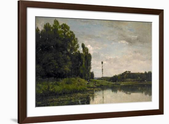 Banks of the Oise, 1863-Charles Francois Daubigny-Framed Giclee Print