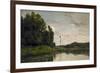 Banks of the Oise, 1863-Charles Francois Daubigny-Framed Giclee Print