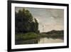 Banks of the Oise, 1863-Charles Francois Daubigny-Framed Giclee Print