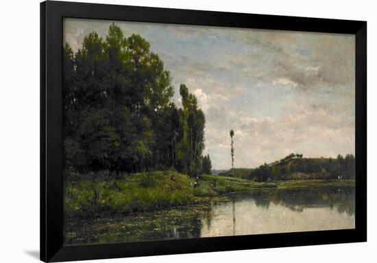 Banks of the Oise, 1863-Charles Francois Daubigny-Framed Giclee Print