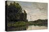 Banks of the Oise, 1863-Charles Francois Daubigny-Stretched Canvas