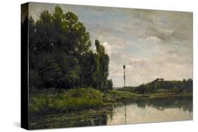 Banks of the Oise, 1863-Charles Francois Daubigny-Stretched Canvas