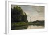 Banks of the Oise, 1863-Charles Francois Daubigny-Framed Giclee Print