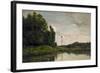 Banks of the Oise, 1863-Charles Francois Daubigny-Framed Giclee Print