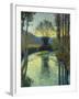 Banks of the River, Au Bord de la Riviere-Henri Martin-Framed Giclee Print