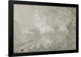 Banks of the River Dee Near Eaton Hall, Cheshire, C.1759-Richard Wilson-Framed Giclee Print