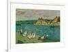 Banks of the River (Les Bords De Riviere), 1897-Alfred Sisley-Framed Giclee Print