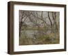 Banks of the River Oise, c.1878-Camille Pissarro-Framed Giclee Print