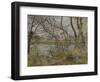 Banks of the River Oise, c.1878-Camille Pissarro-Framed Giclee Print