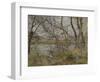 Banks of the River Oise, c.1878-Camille Pissarro-Framed Giclee Print