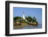 Banks of the River Salouen (Thanlwin), Mawlamyine (Moulmein), Myanmar (Burma), Asia-Nathalie Cuvelier-Framed Photographic Print