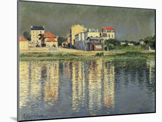 Banks of the Seine at Argenteuil, 1889-Gustave Caillebotte-Mounted Giclee Print