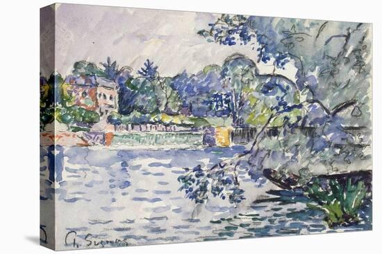 Banks of the Seine, C1900-Paul Signac-Stretched Canvas