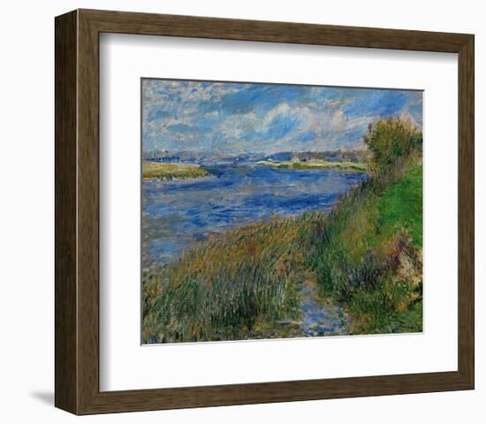 Banks of the Seine River at Champrosay, c.1876-Pierre-Auguste Renoir-Framed Art Print