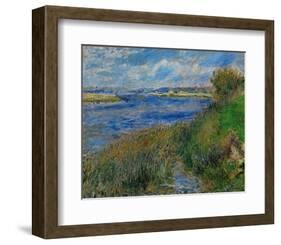 Banks of the Seine River at Champrosay, c.1876-Pierre-Auguste Renoir-Framed Art Print